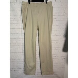 Chico's Comfort Waist Straight Leg Pants Natural Tan 570226142 Size 2‎ Tall NWT
